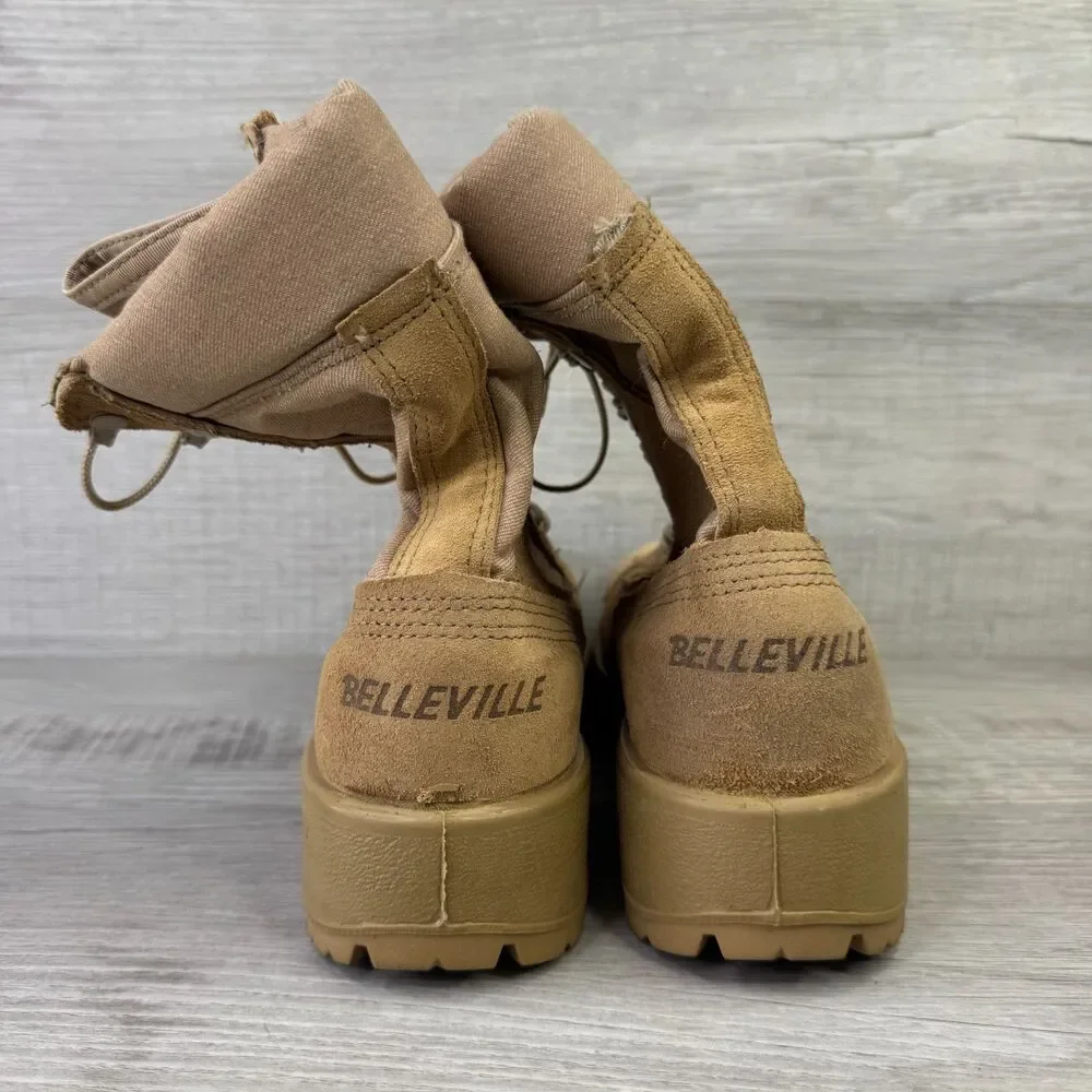 Belleville 390DES ST Mens 7 R Military Combat Boots Desert Tan Suede Hot Weather